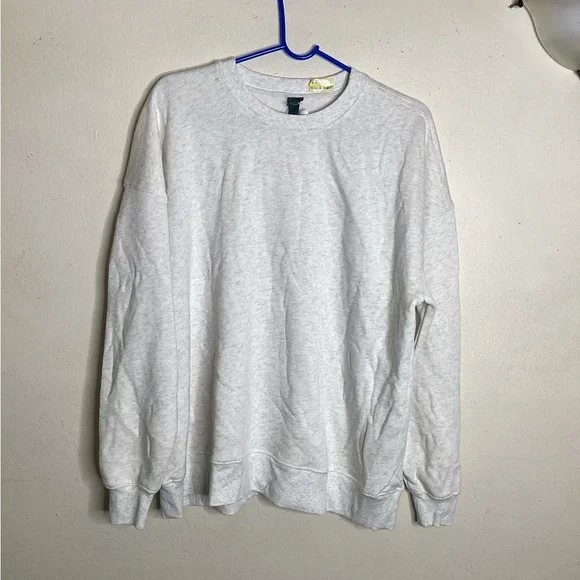Wild Fable Women's Oversized Pullover Sweatshirt Heather - Picture 2 of 8